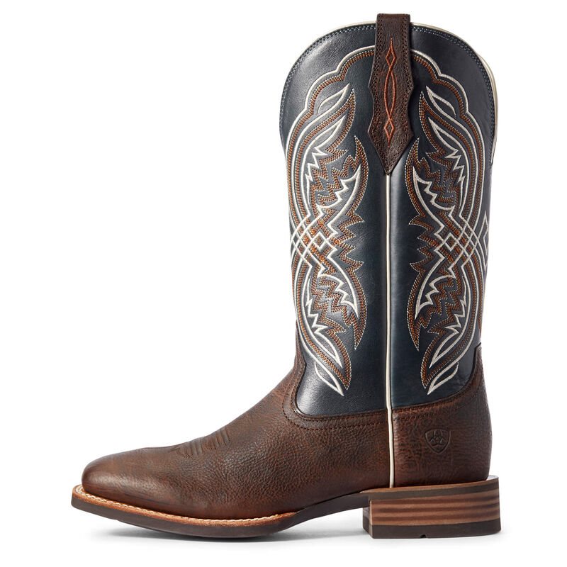 Ariat Western: Double Kicker Botas Western Hombre - Marrones Oscuro (WDOHP0157)